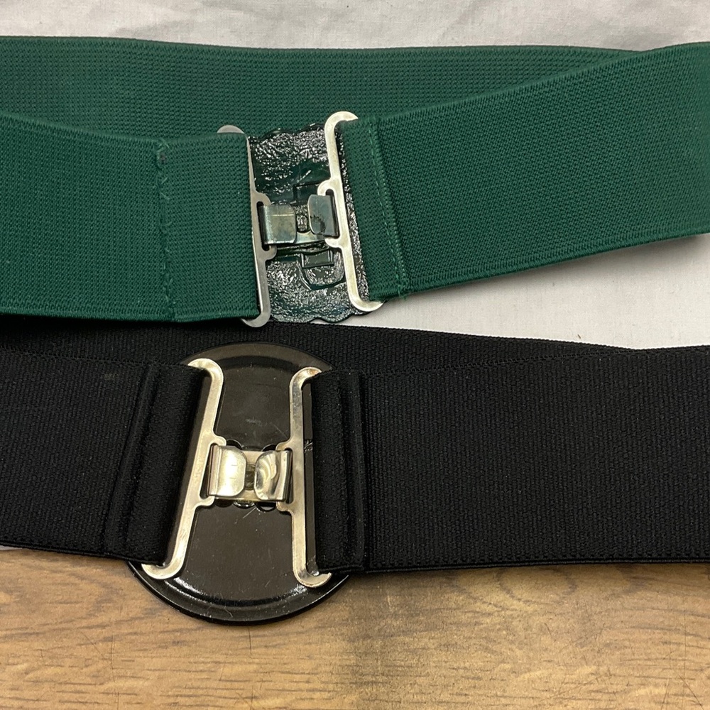 Stylish Black and Green Women's Belt Set - Picture 4 of 4